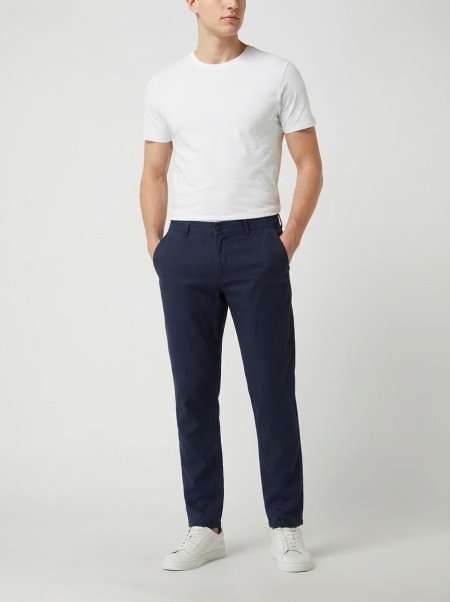 بنطلون كتان كحلي JEANS PRO P600-V038